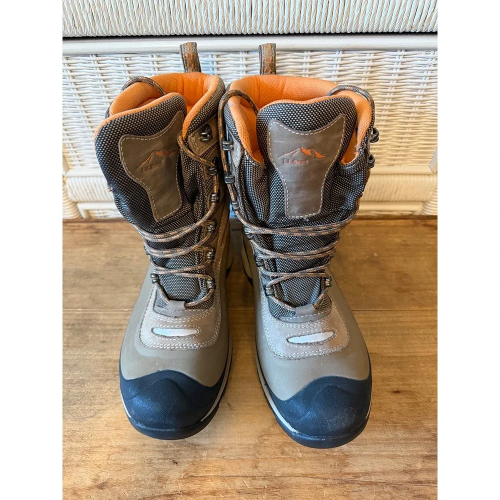 LL Bean Wildcat Boots Womens 7 Brown Waterproof 600g Primaloft Snow 290515